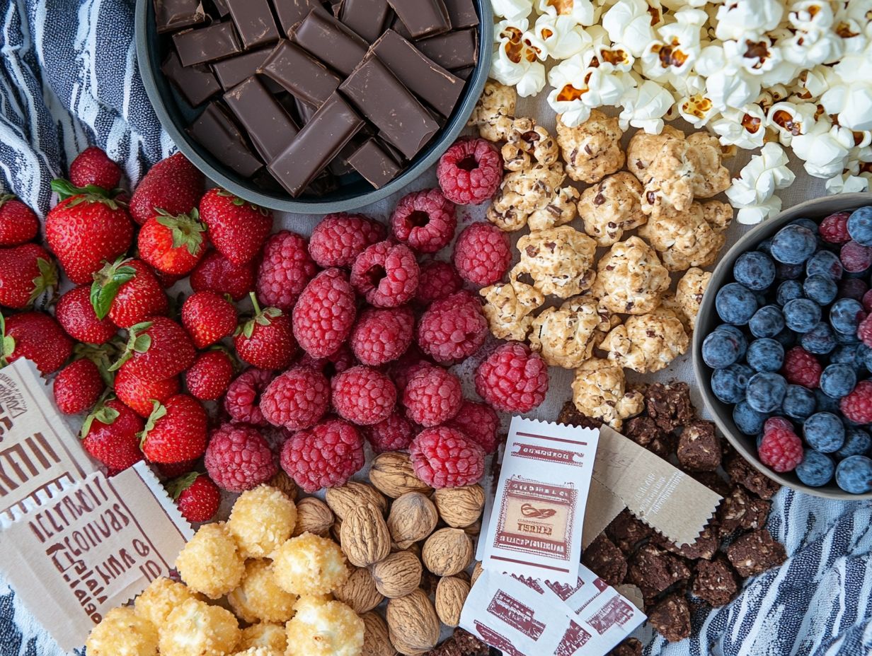 1. What are some options for gluten-free sweet snacks for movie nights?