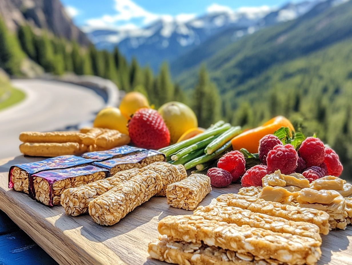 Image showing various gluten-free snacks for road trips