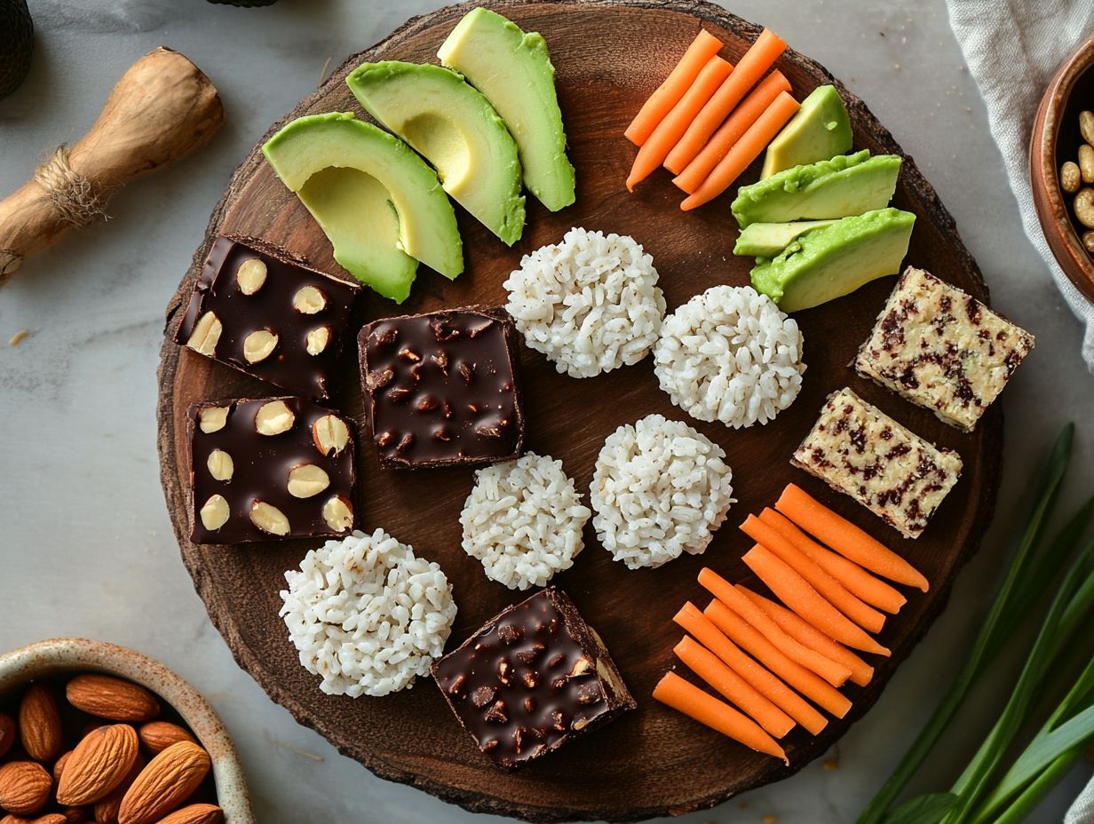 An assortment of gluten-free snacks