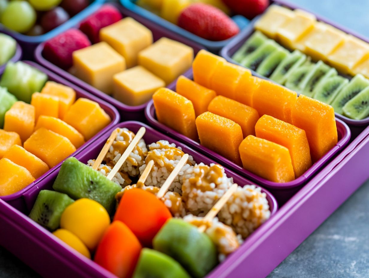 A colorful array of gluten-free snacks