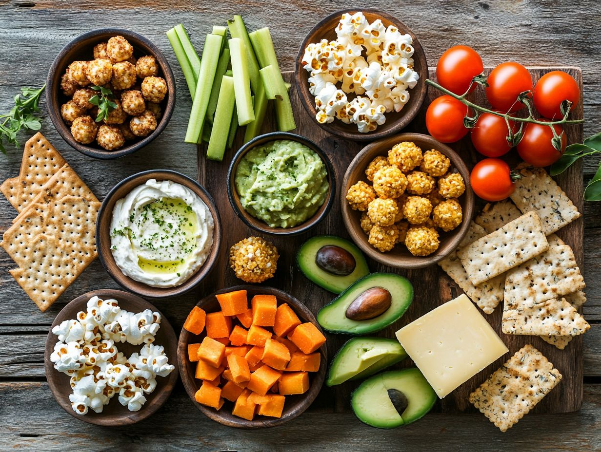 A variety of gluten-free substitutes on a table