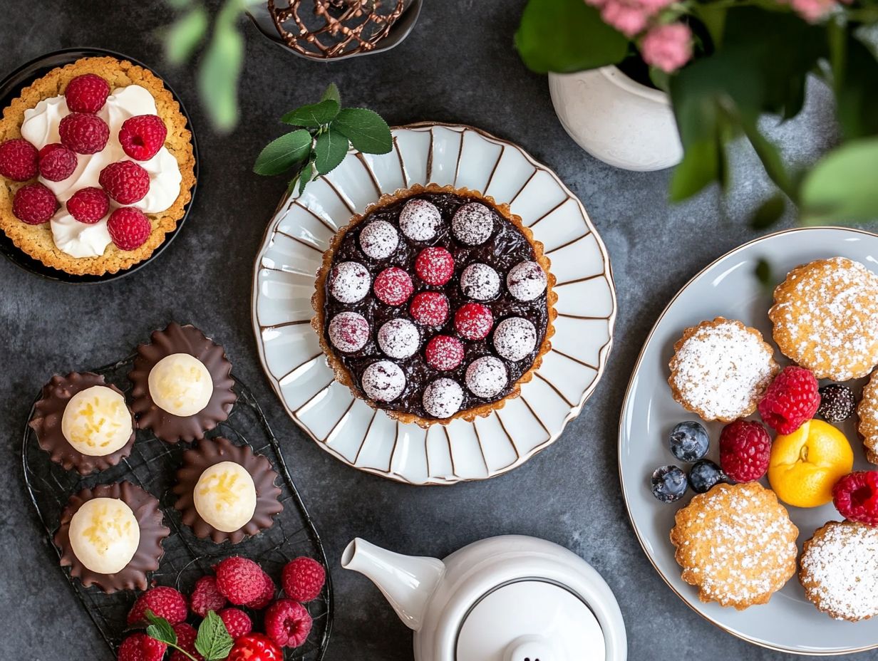 Delicious homemade gluten-free snacks displayed on a table.