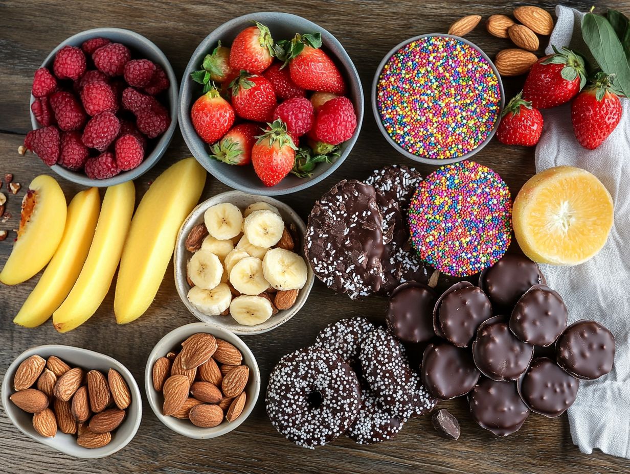 5. Chocolate-Dipped Rice Cakes with Peanut Butter and Berries