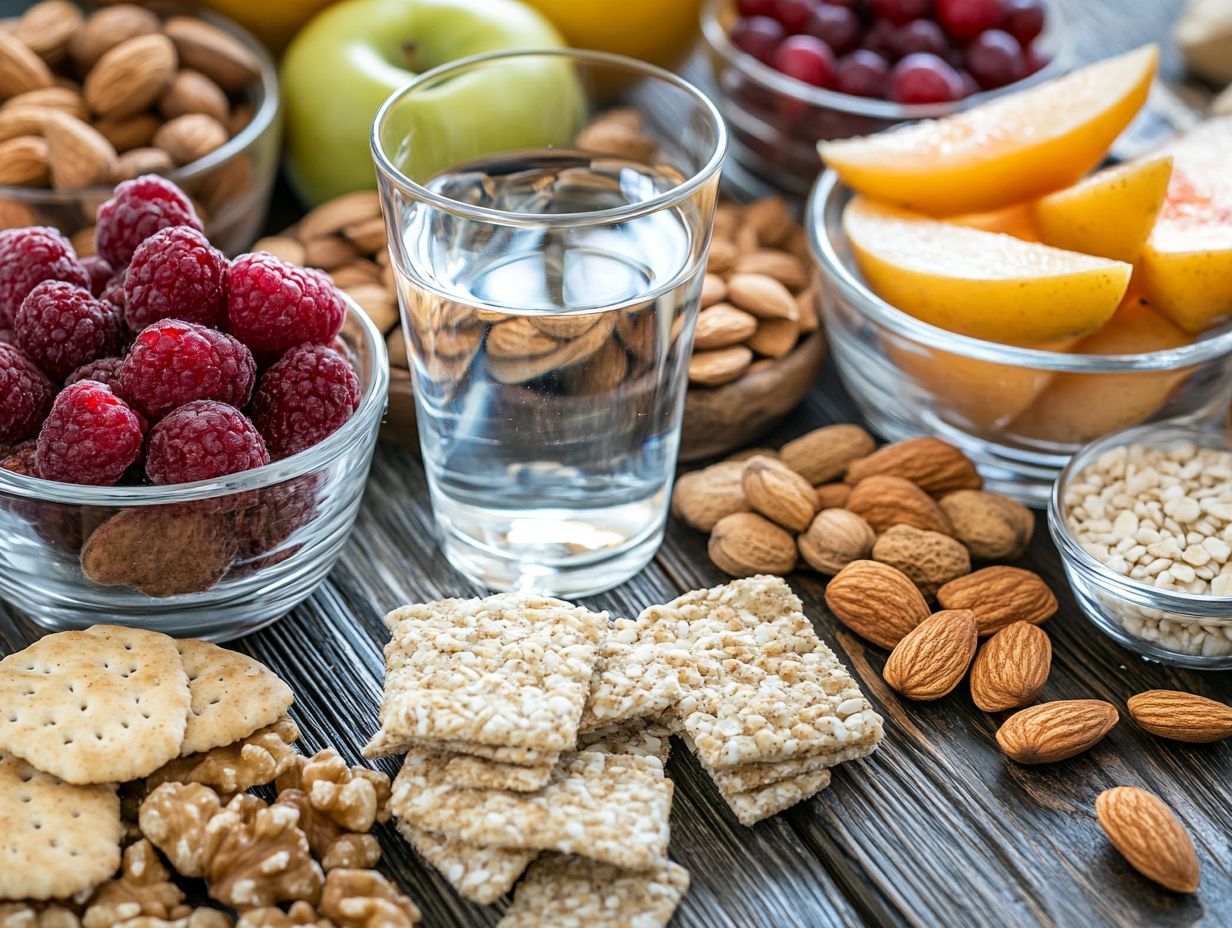 A variety of gluten-free snacks