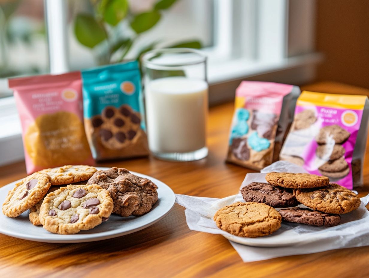 Image showcasing popular gluten-free cookie brands.