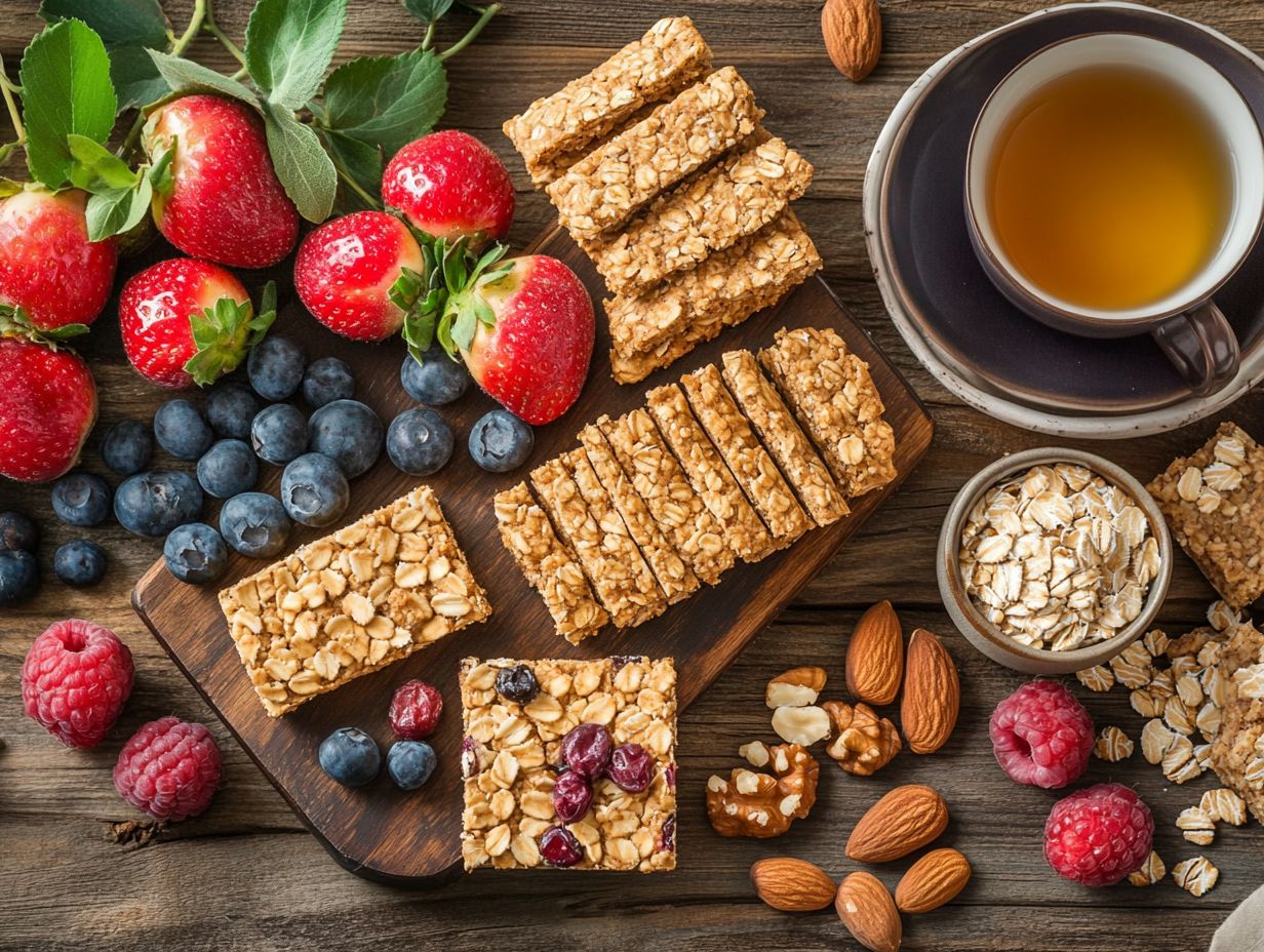 Variety of gluten-free grains used as alternatives to oats in snacks.