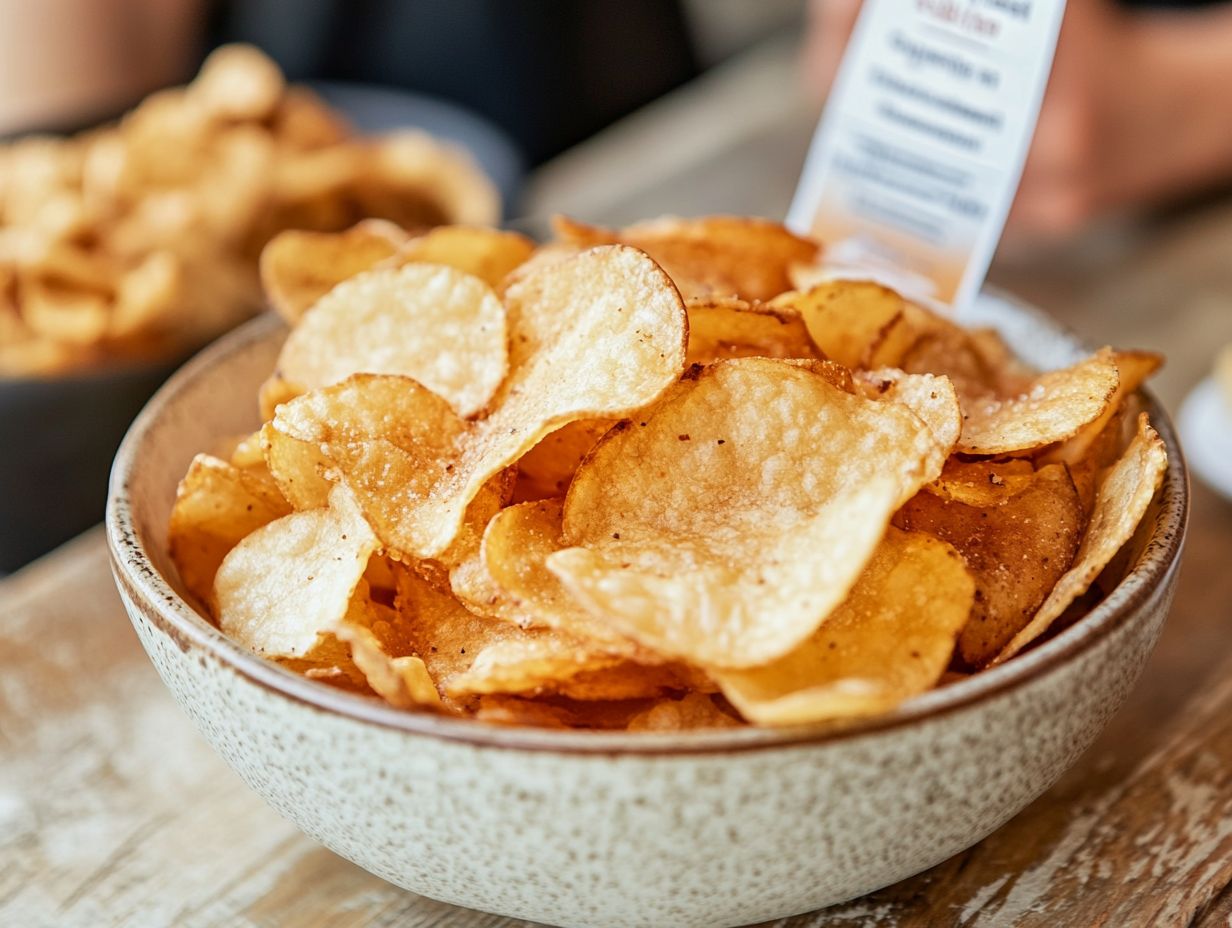 Step-by-step cooking process for gluten-free potato chips