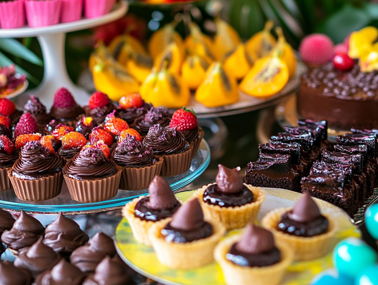 A vibrant spread of gluten-free desserts for the perfect party.