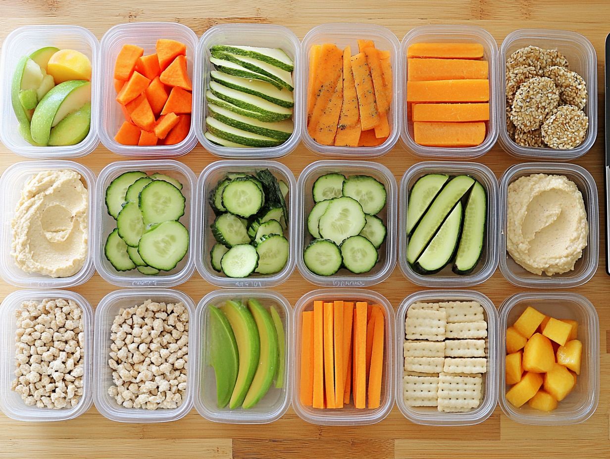 What are some easy and nut-free gluten-free snacks that can be meal prepped?