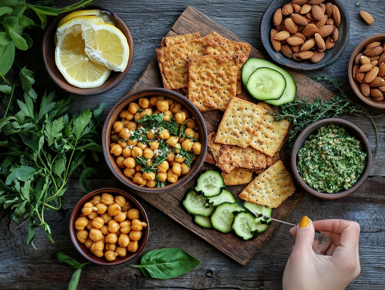 Easy savory gluten-free snack recipes displayed.