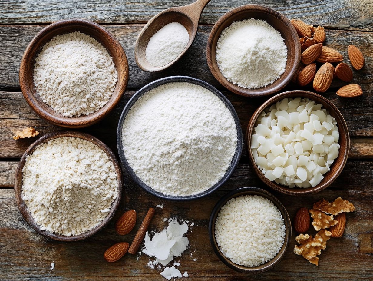 Step-by-step guide for creating a gluten-free flour blend.