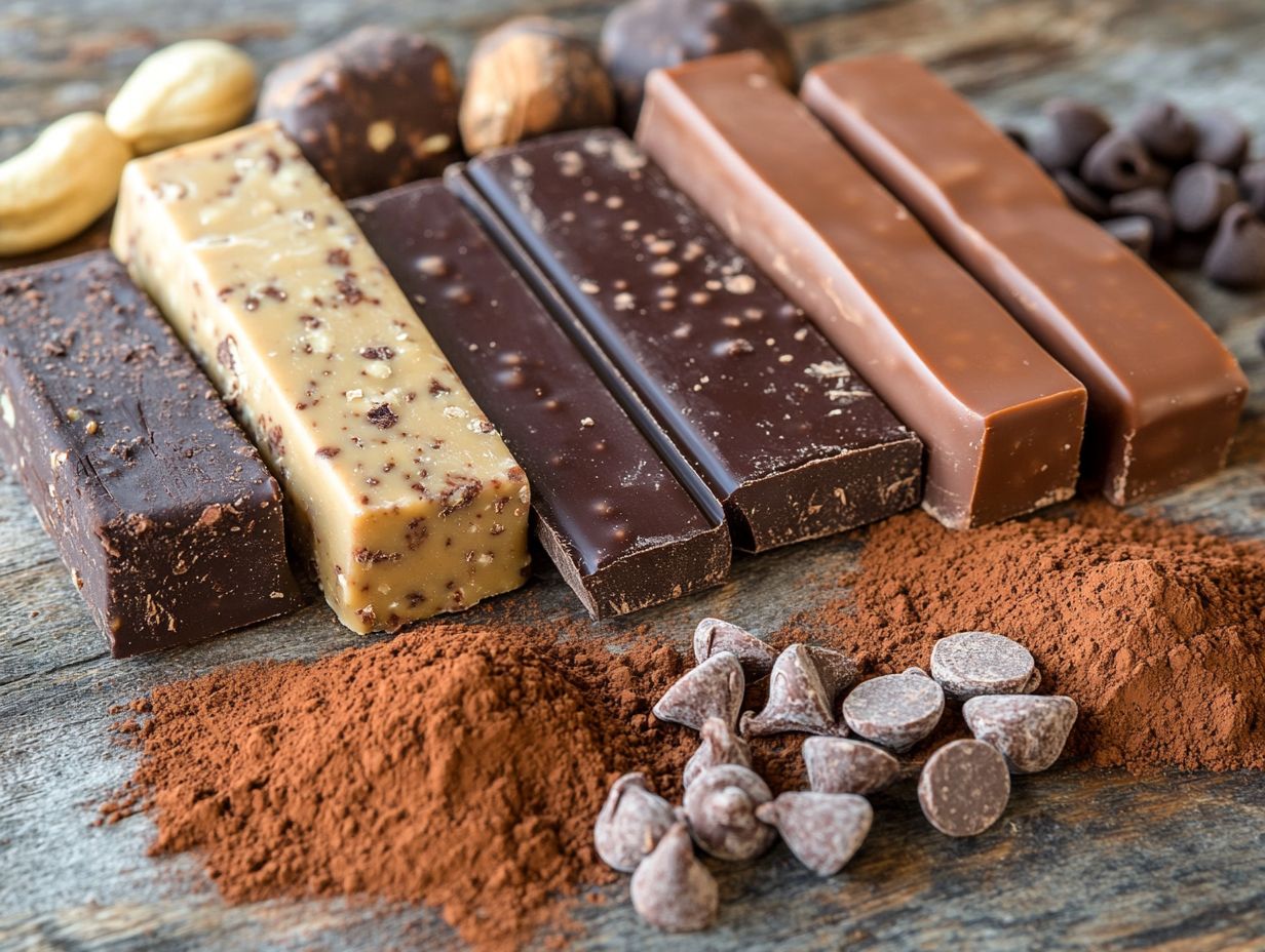 Selection of Gluten-Free Chocolates from Various Online Retailers