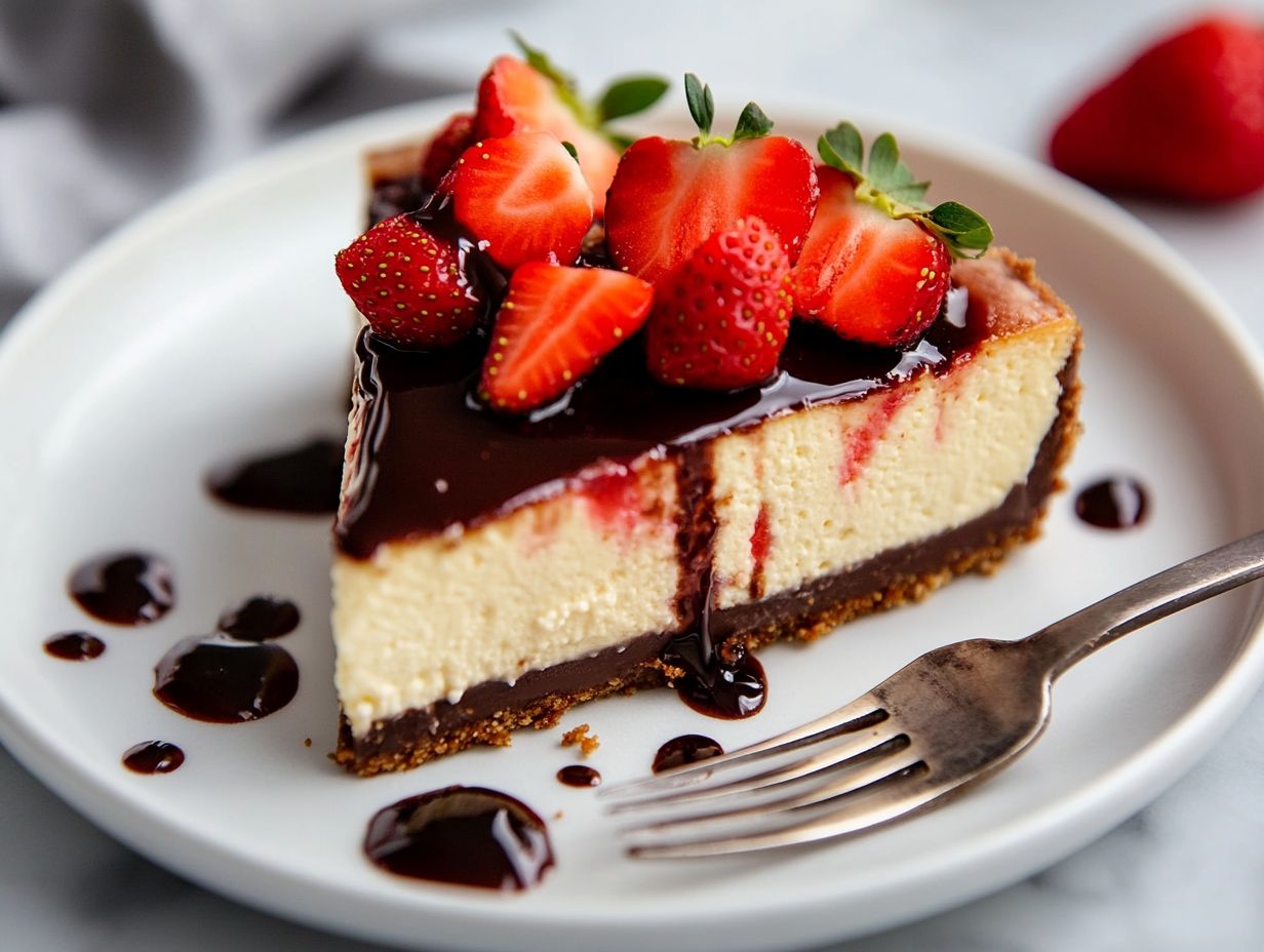 Delicious gluten-free cheesecake dessert