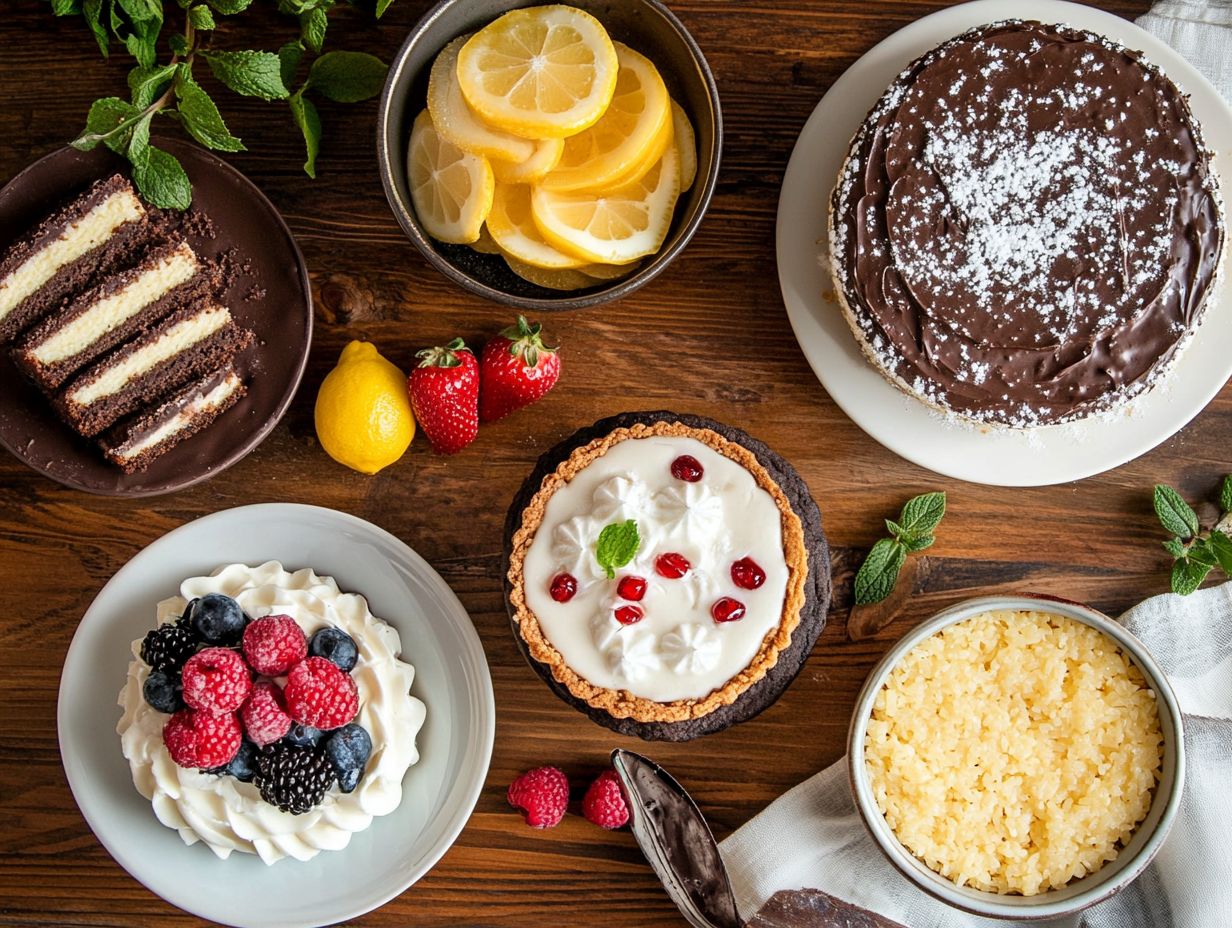 Delicious gluten-free desserts