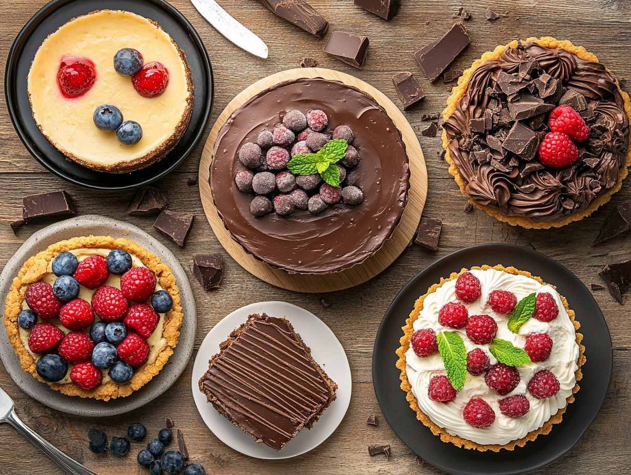 Image showcasing frequently asked questions about gluten-free desserts