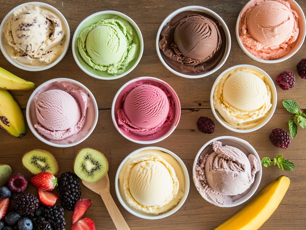 A scoop of Coconut Bliss vegan ice cream in a bowl