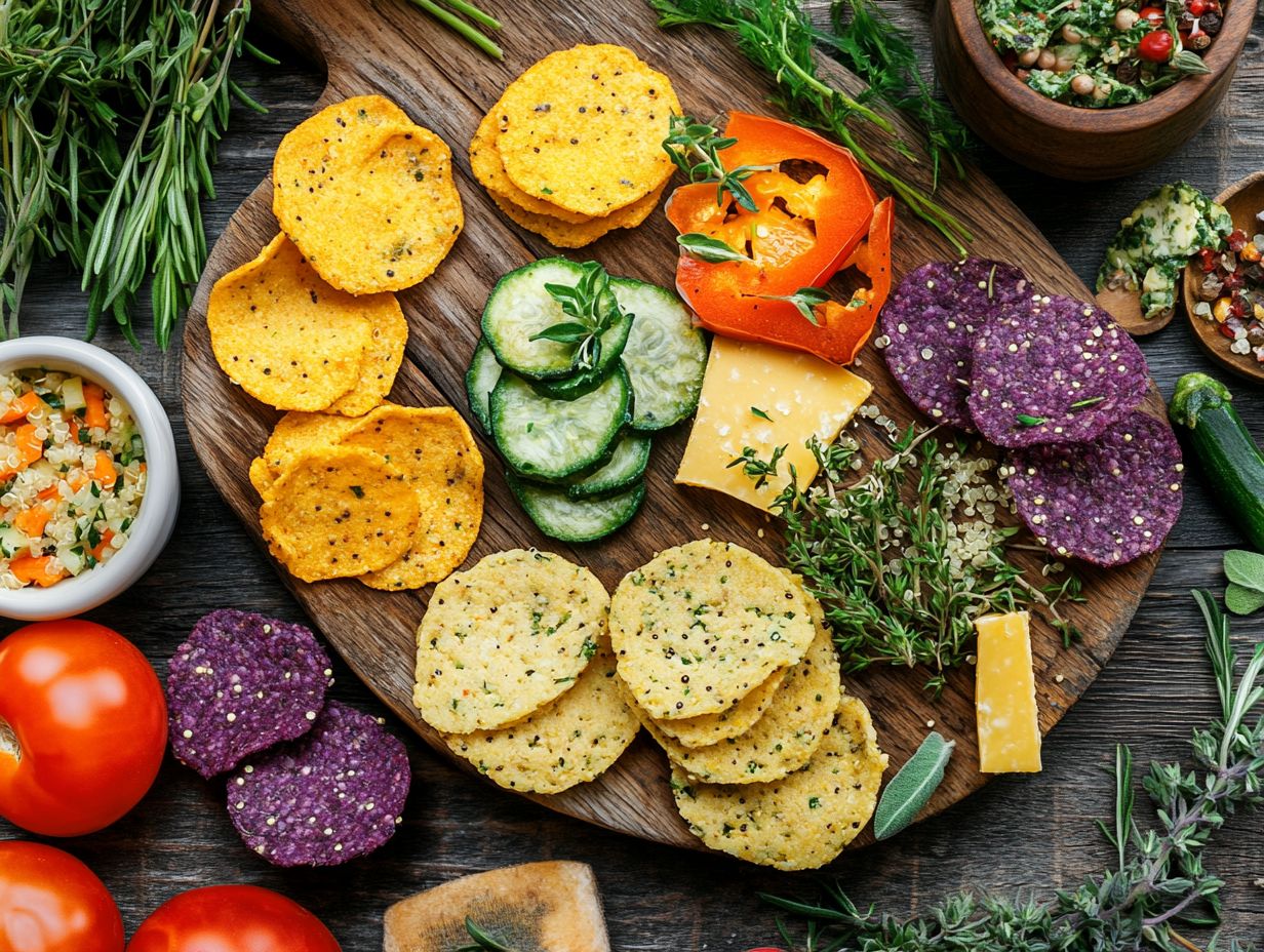 Delicious gluten-free meat and vegetable skewers on a grill