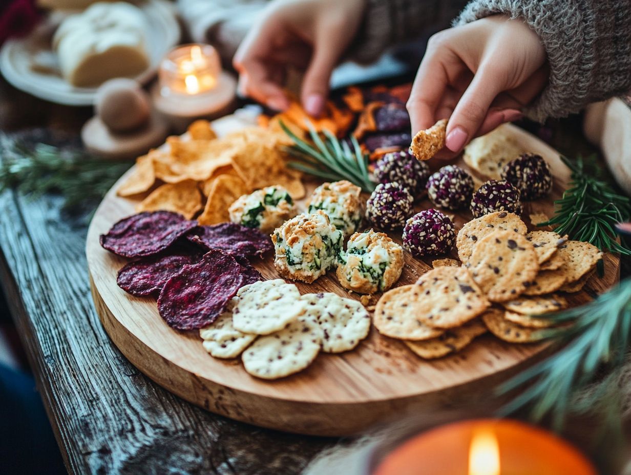 A plate of homemade gluten-free cheese crackers