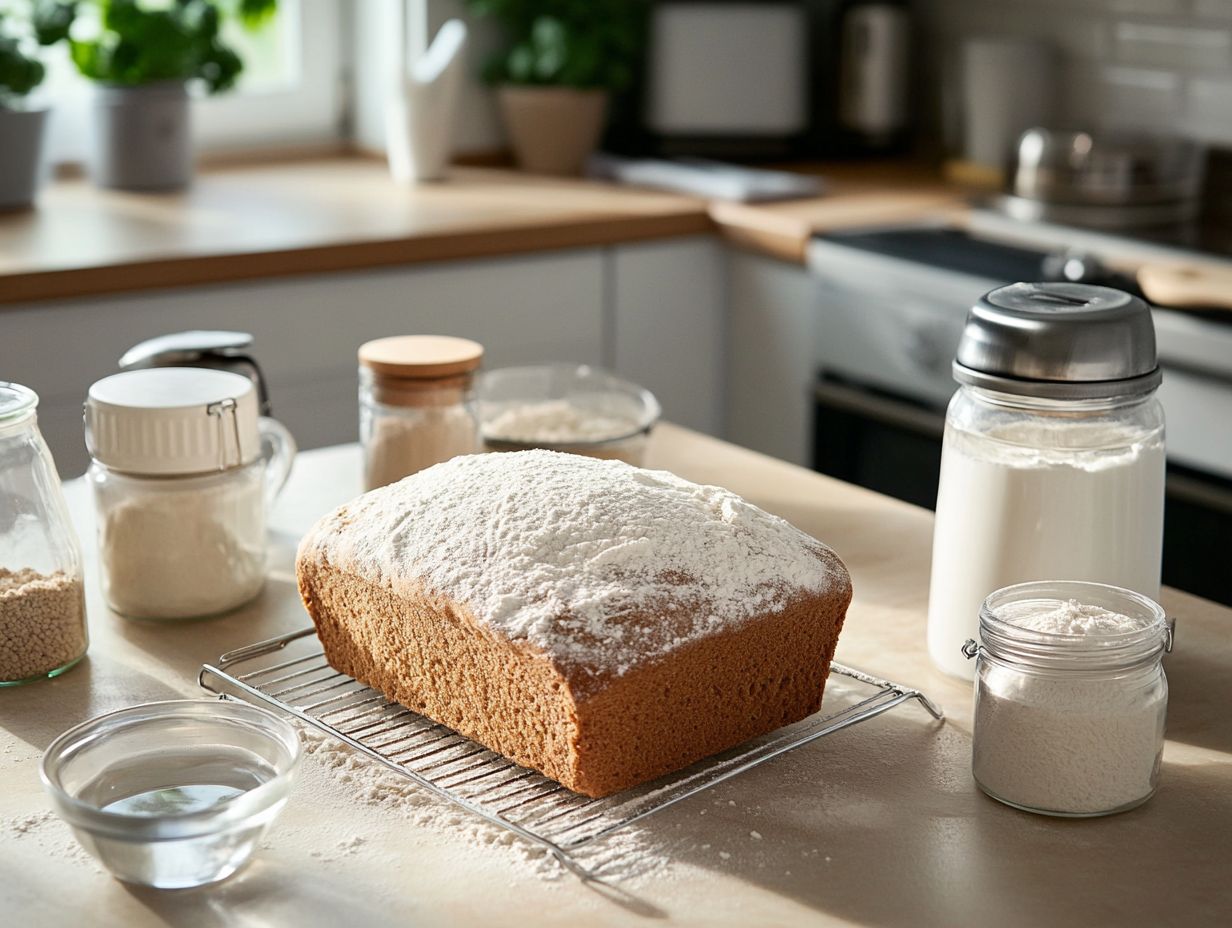 Fresh eggs for gluten-free bread baking