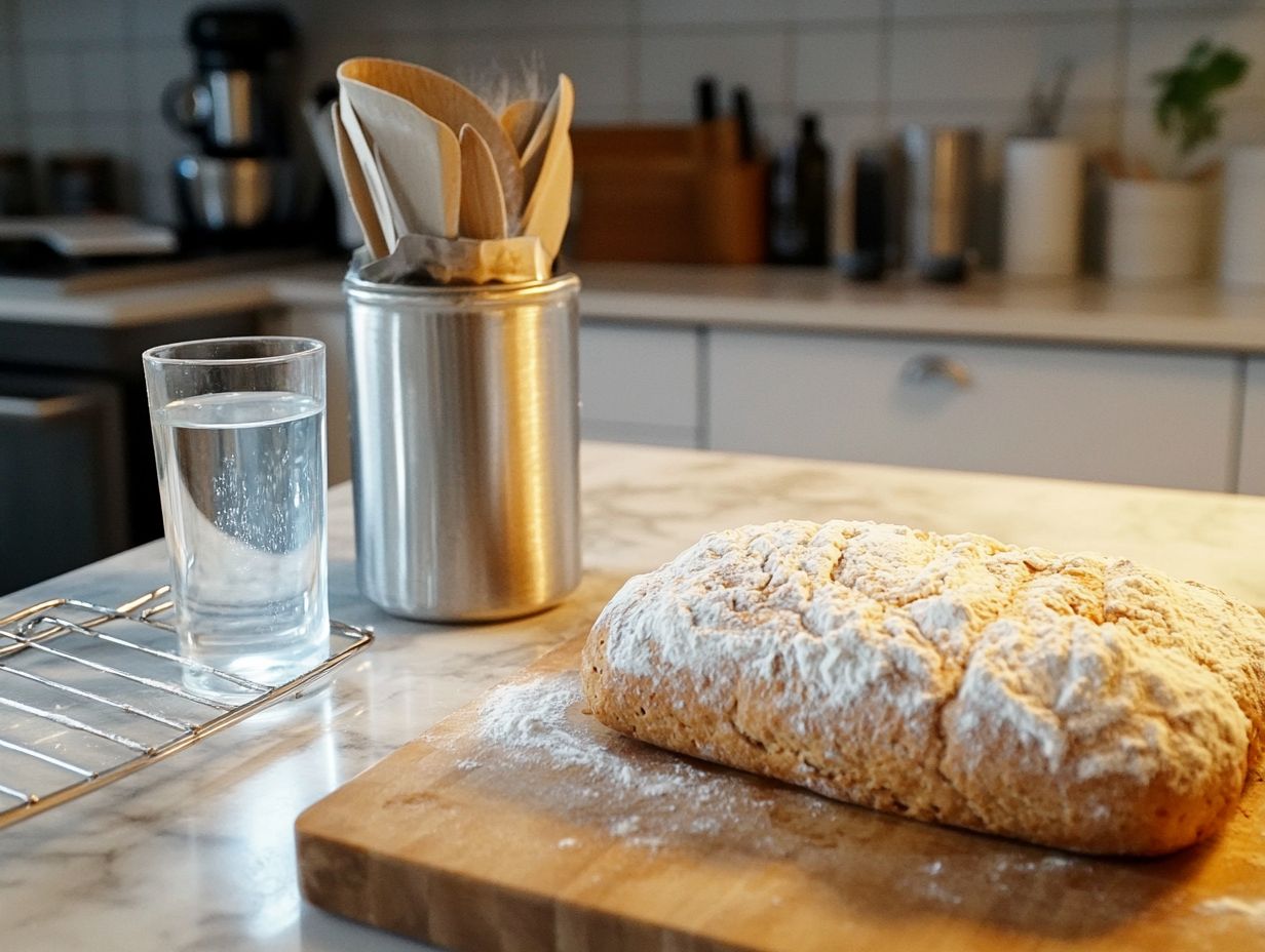 Image showing key takeaways for baking gluten-free bread