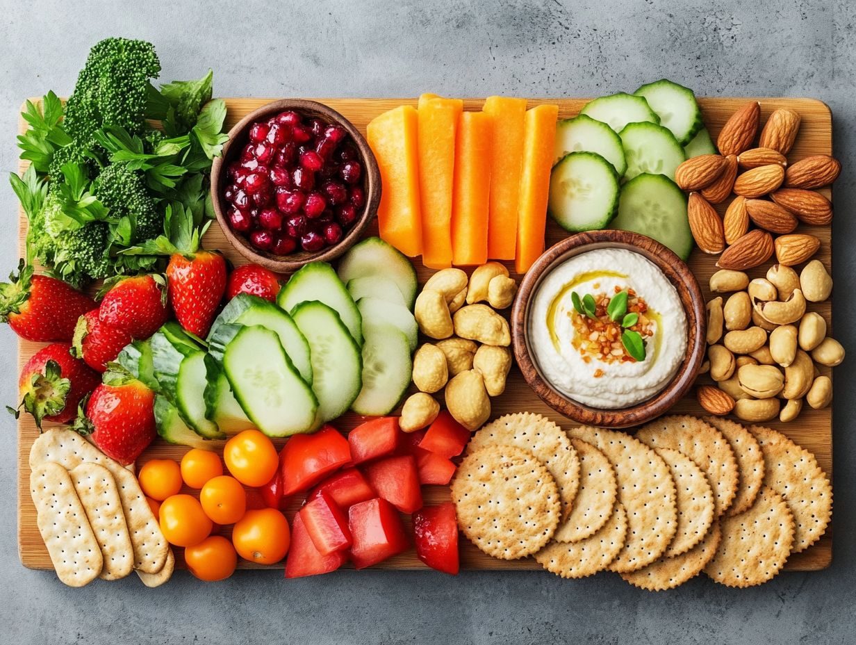 A beautifully arranged gluten-free snack platter