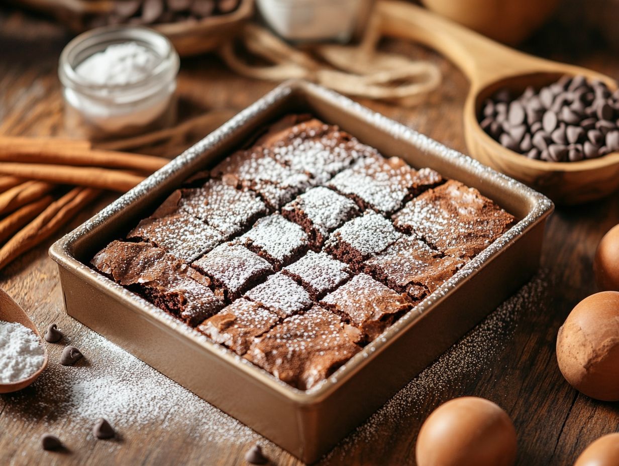 Delicious gluten-free brownies made with vanilla extract