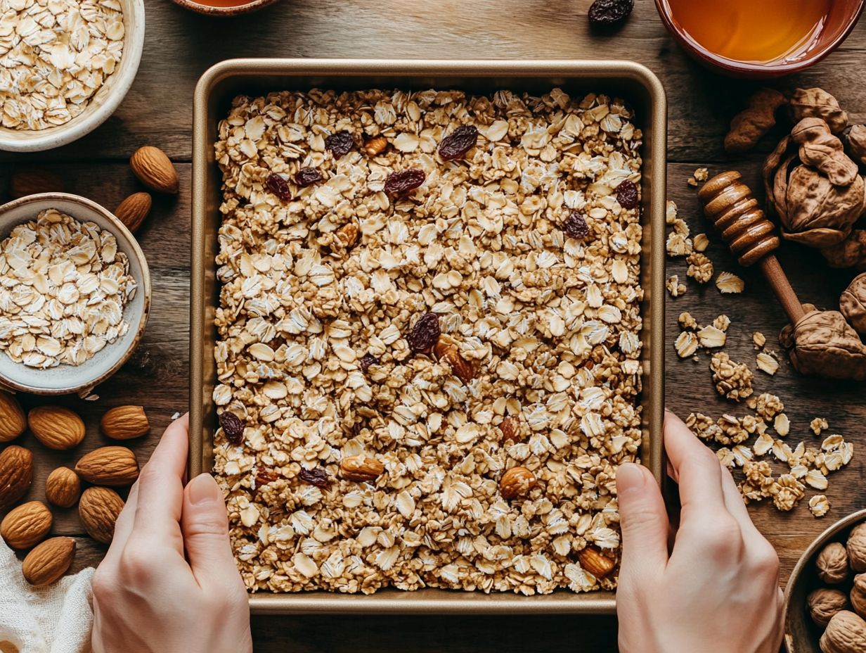 A variety of dried fruits used in gluten-free granola bars