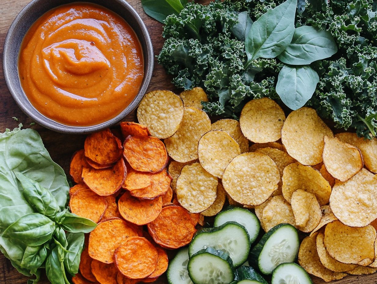 Delicious root vegetable veggie chips made from sweet potatoes and beetroot.