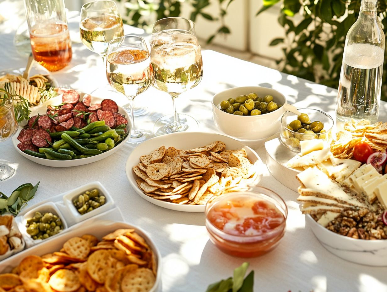 A refreshing glass of freshly squeezed juice paired with gluten-free snacks