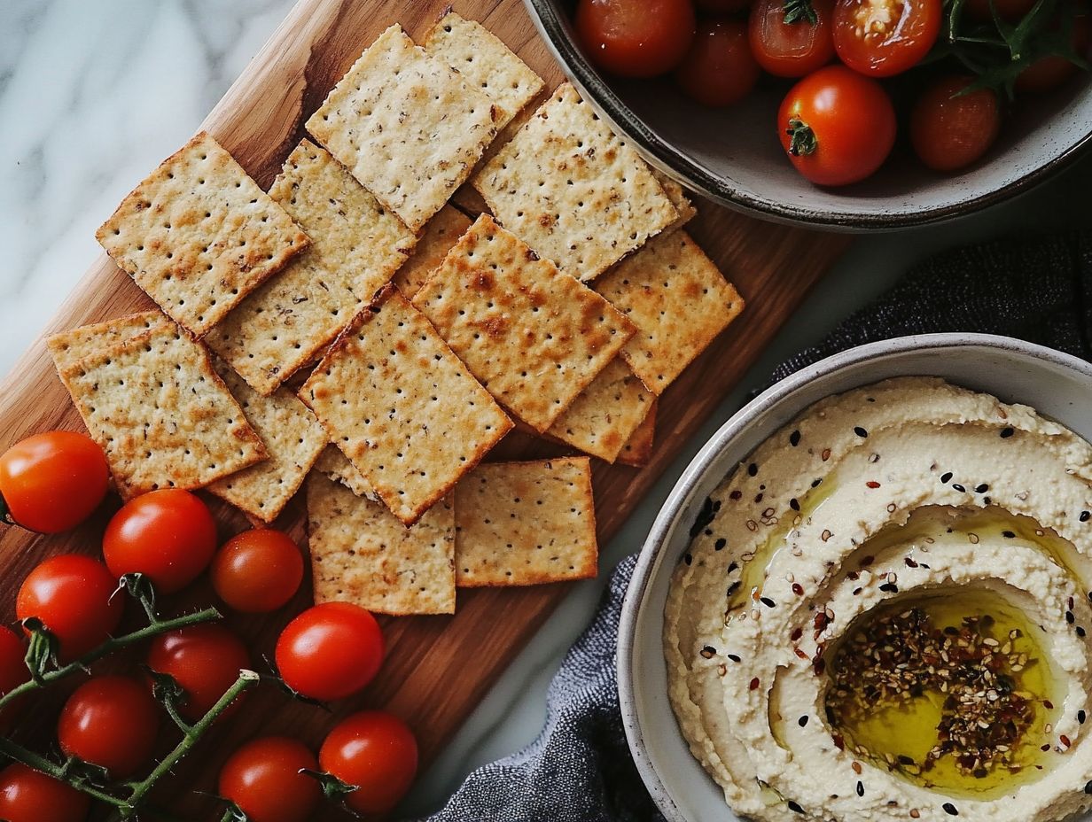 Mini pizzas made with nut-free gluten-free crackers