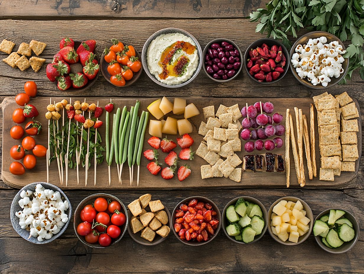 A beautifully arranged nut-free and gluten-free table setting