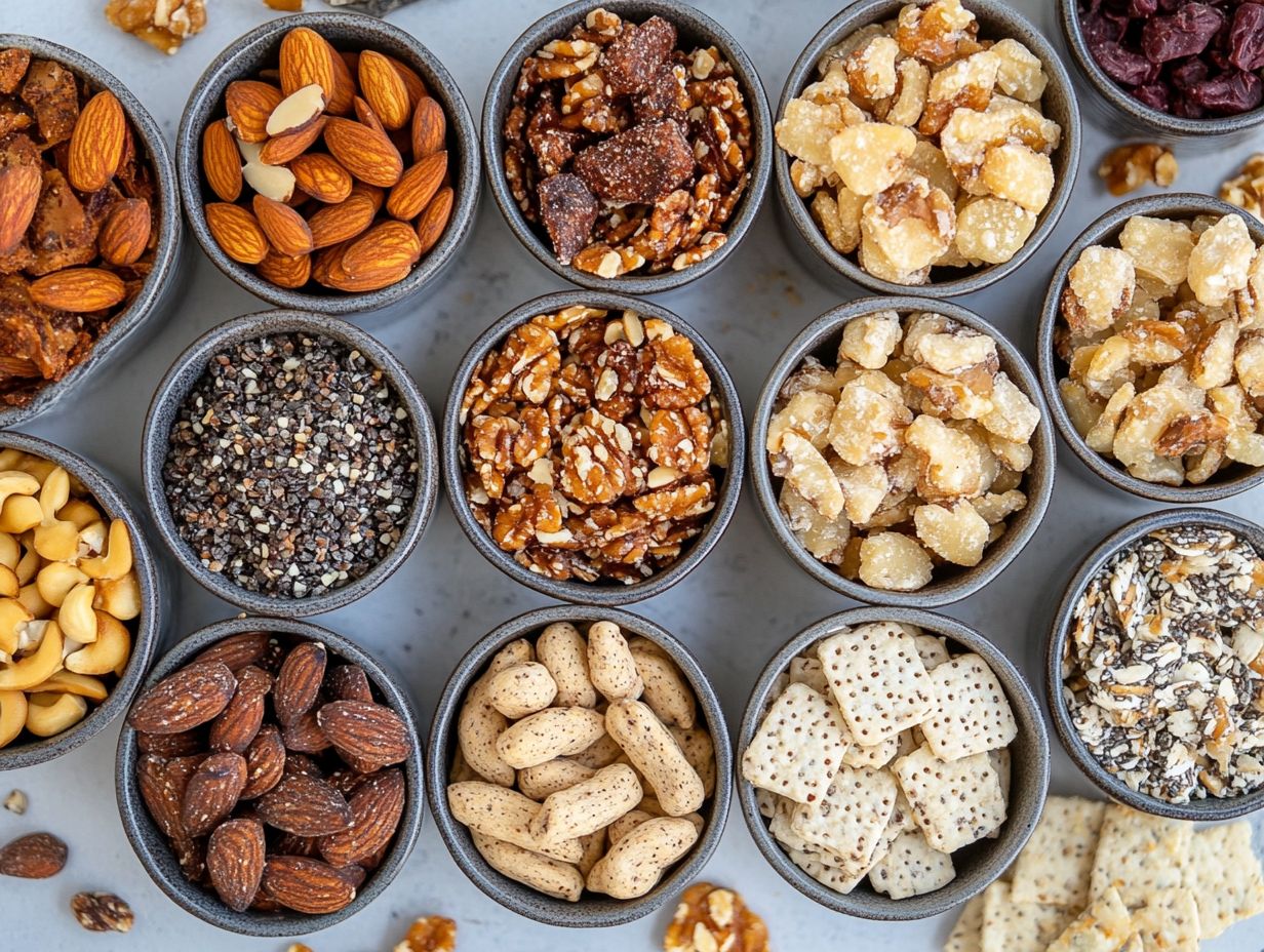 Image illustrating key takeaways for nut-free and gluten-free snacks