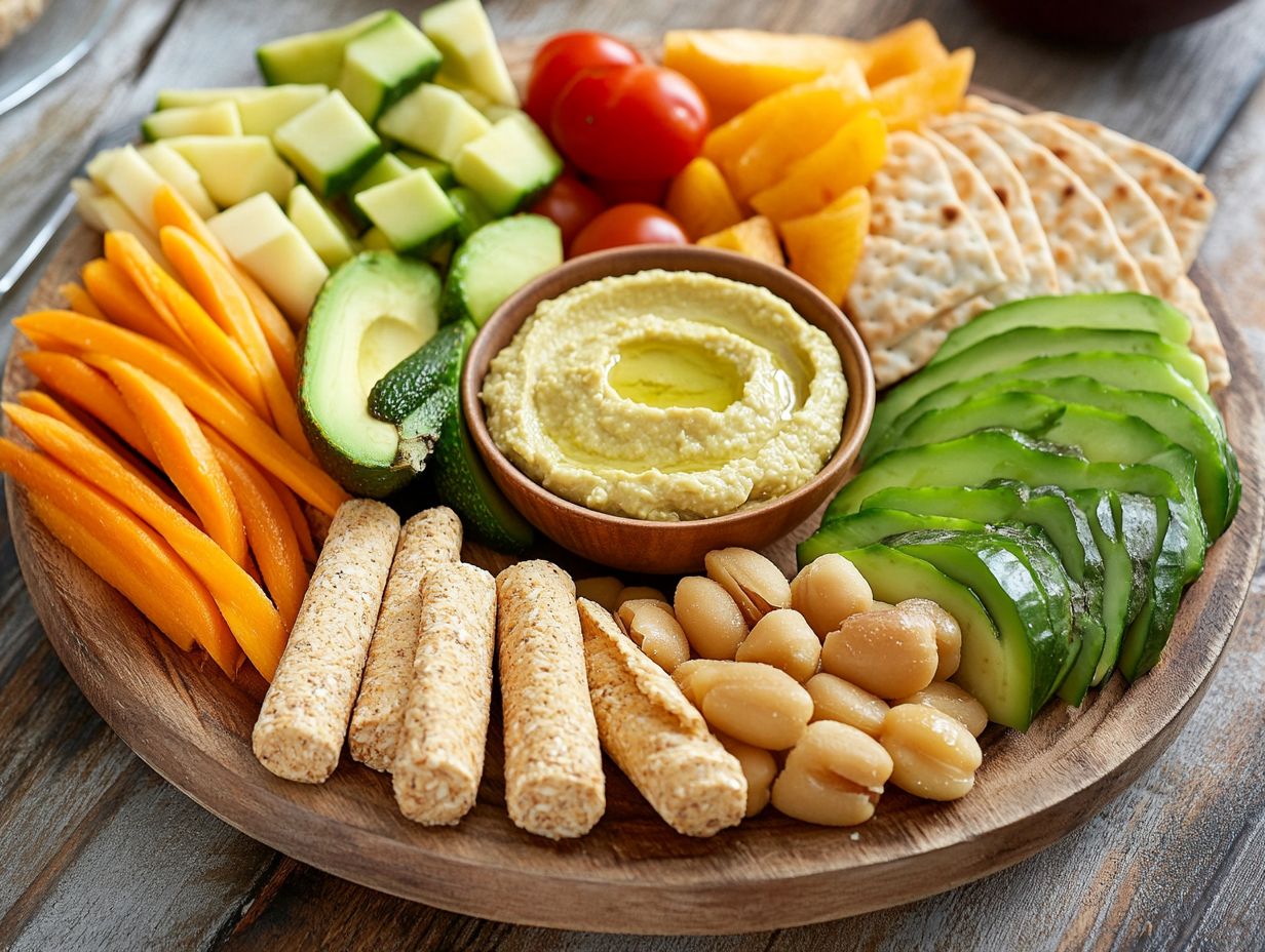 A variety of nut-free and gluten-free snacks suitable for adults