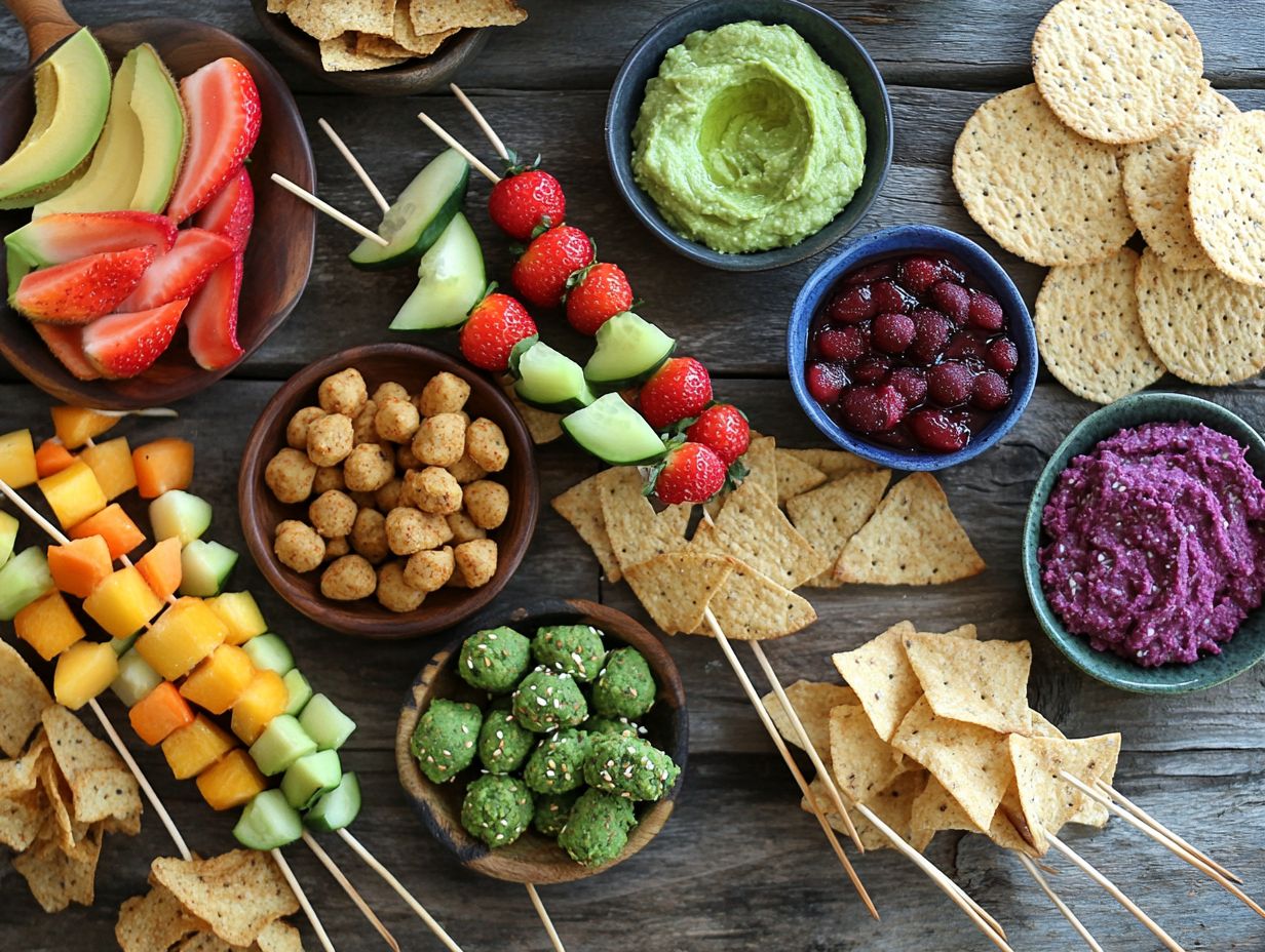 A variety of delicious nut-free and gluten-free snacks to enjoy.