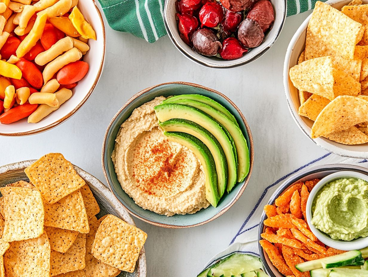 Rice cakes topped with creamy avocado spread, a healthy snack for kids.