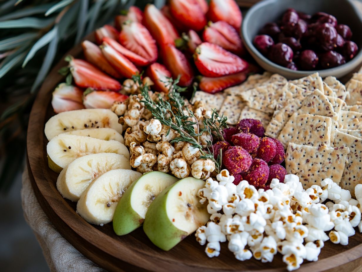 Assorted nut-free and gluten-free snacks for late-night cravings