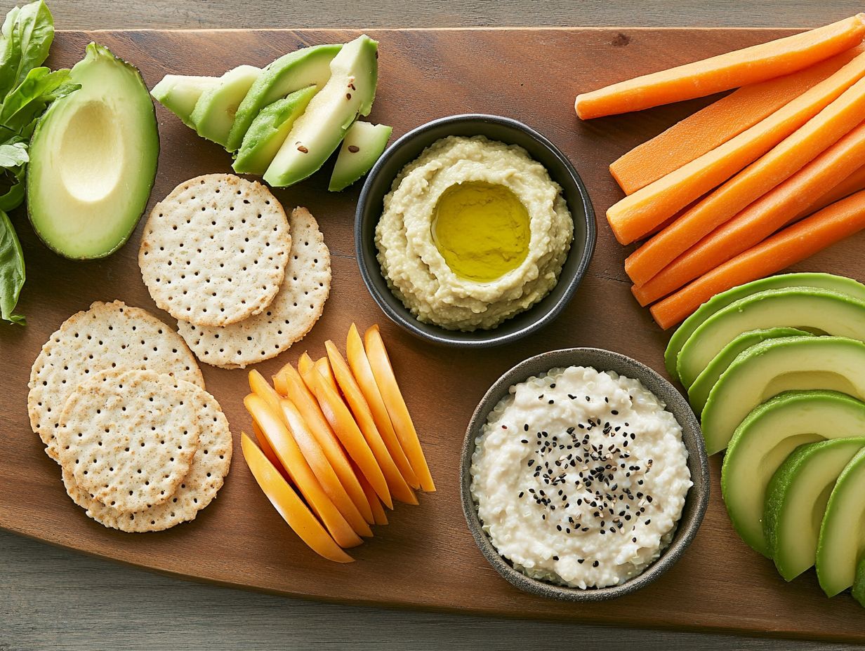 A colorful array of delicious nut-free and gluten-free snacks.