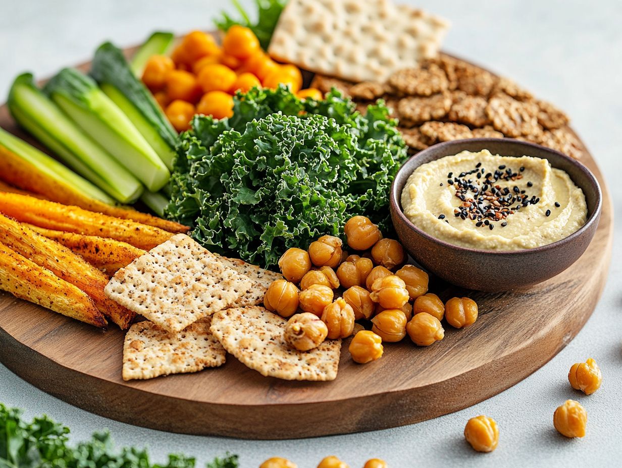 An assortment of popular savory gluten-free snacks