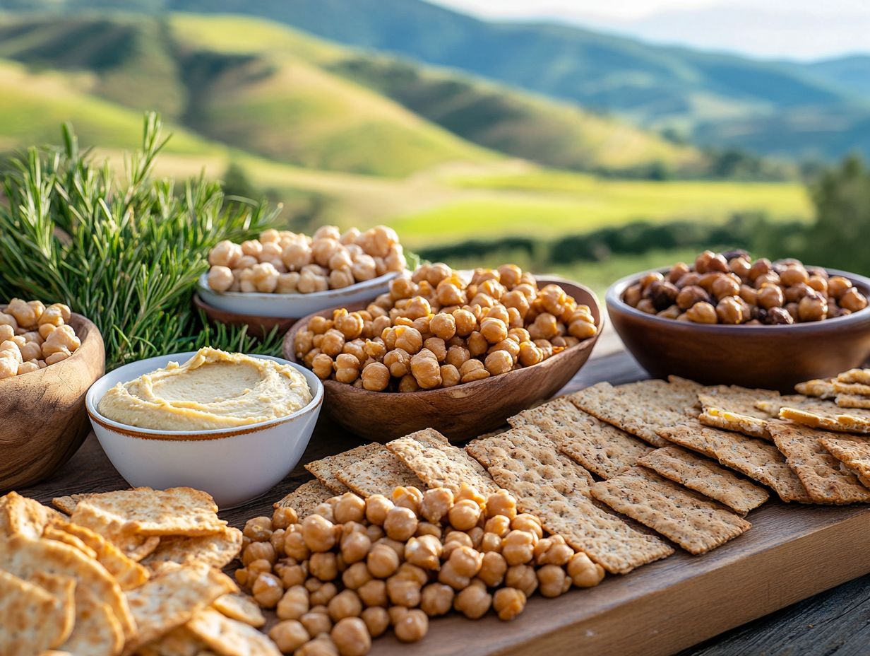 An assortment of gluten-free snack options for travel.