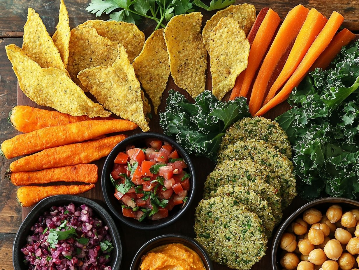 Savory gluten-free vegan snacks for gatherings