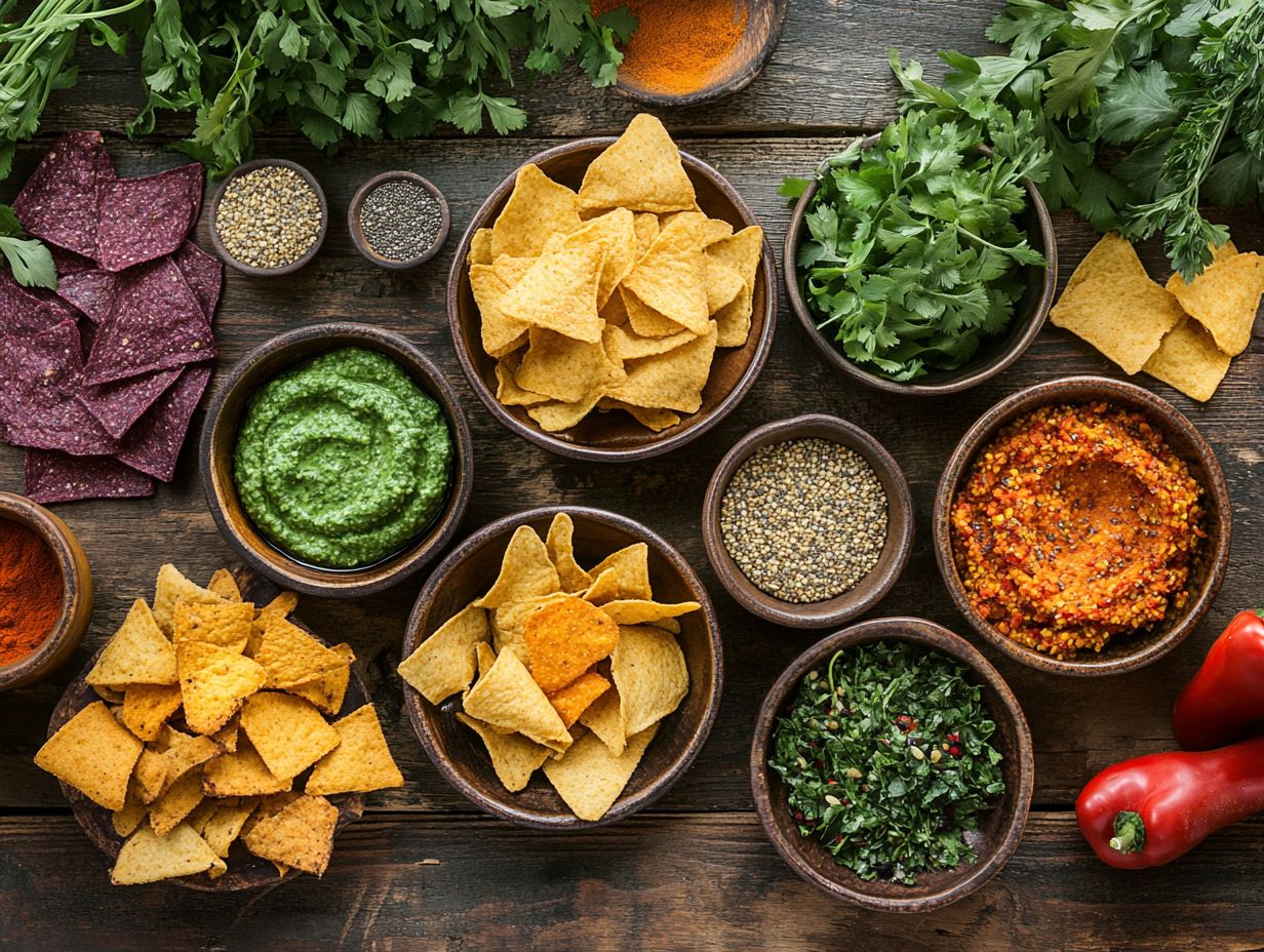 7. Avocado and Black Bean Salsa with Gluten-Free Tortilla Chips