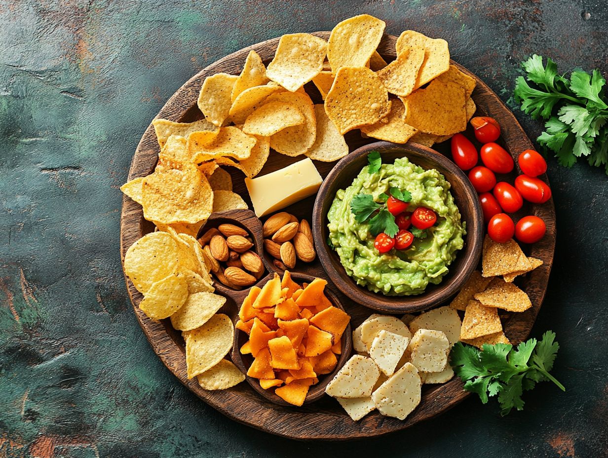 What are some examples of savory gluten-free snacks to satisfy my cravings?