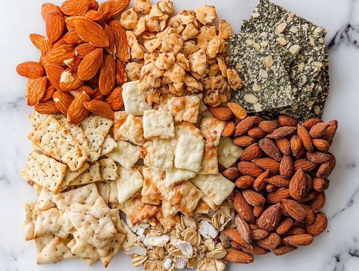 A variety of gluten-free snacks