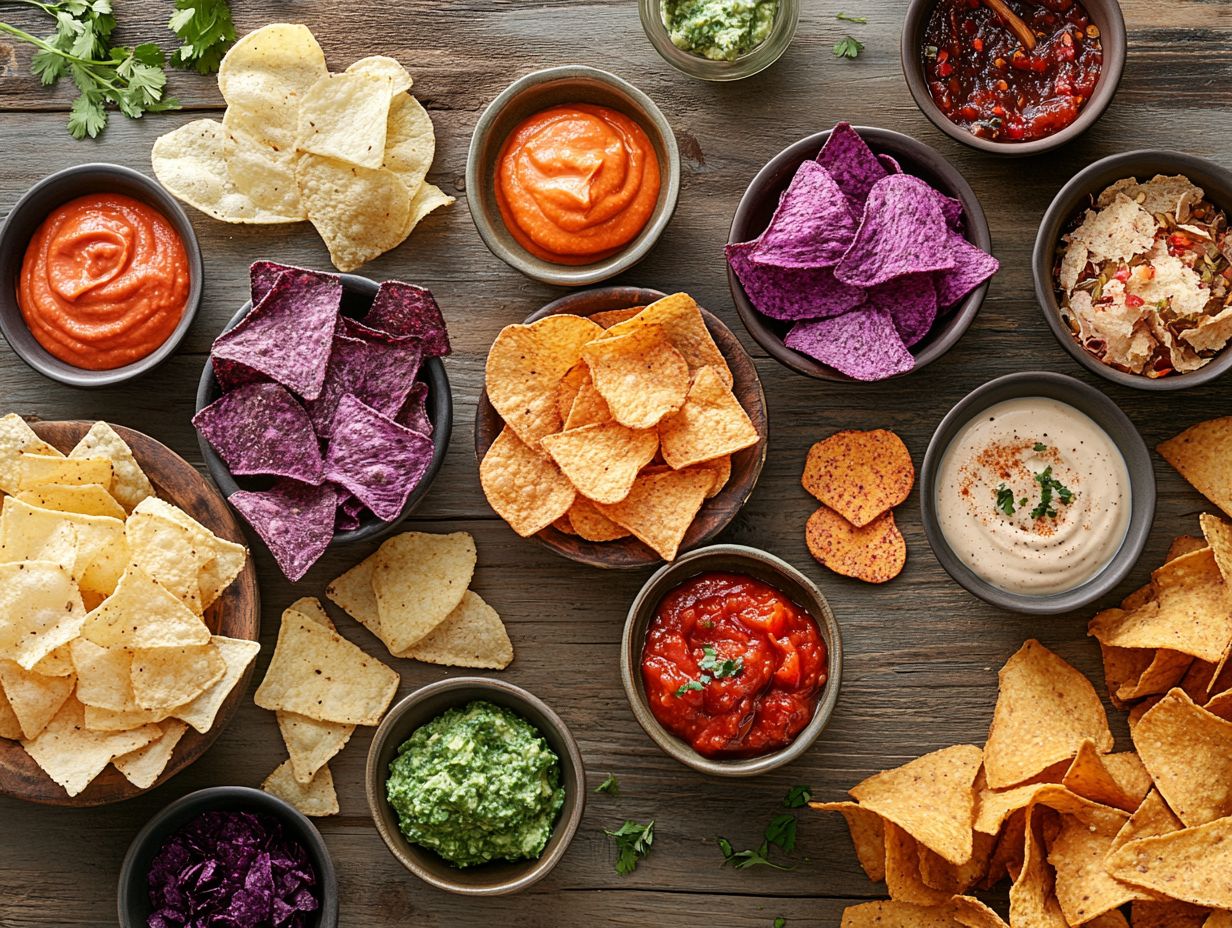 Image showing various tasty gluten-free chip options.