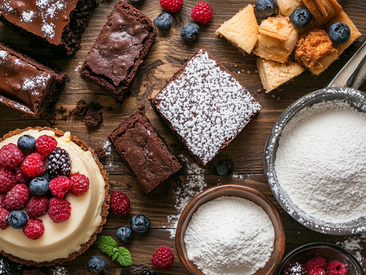 Delicious gluten-free desserts that accommodate various dietary needs.