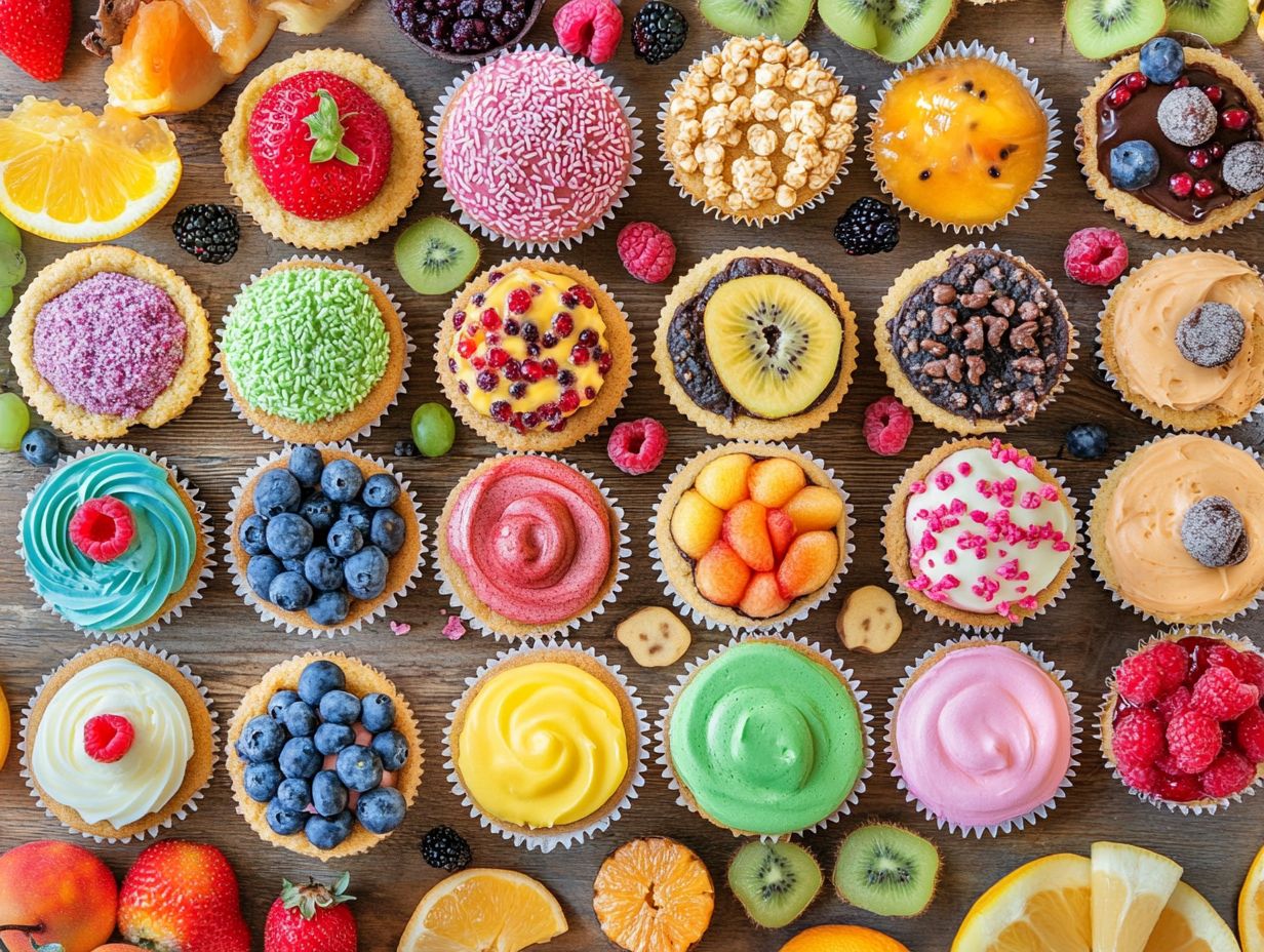 An assortment of gluten-free sweets on a plate.