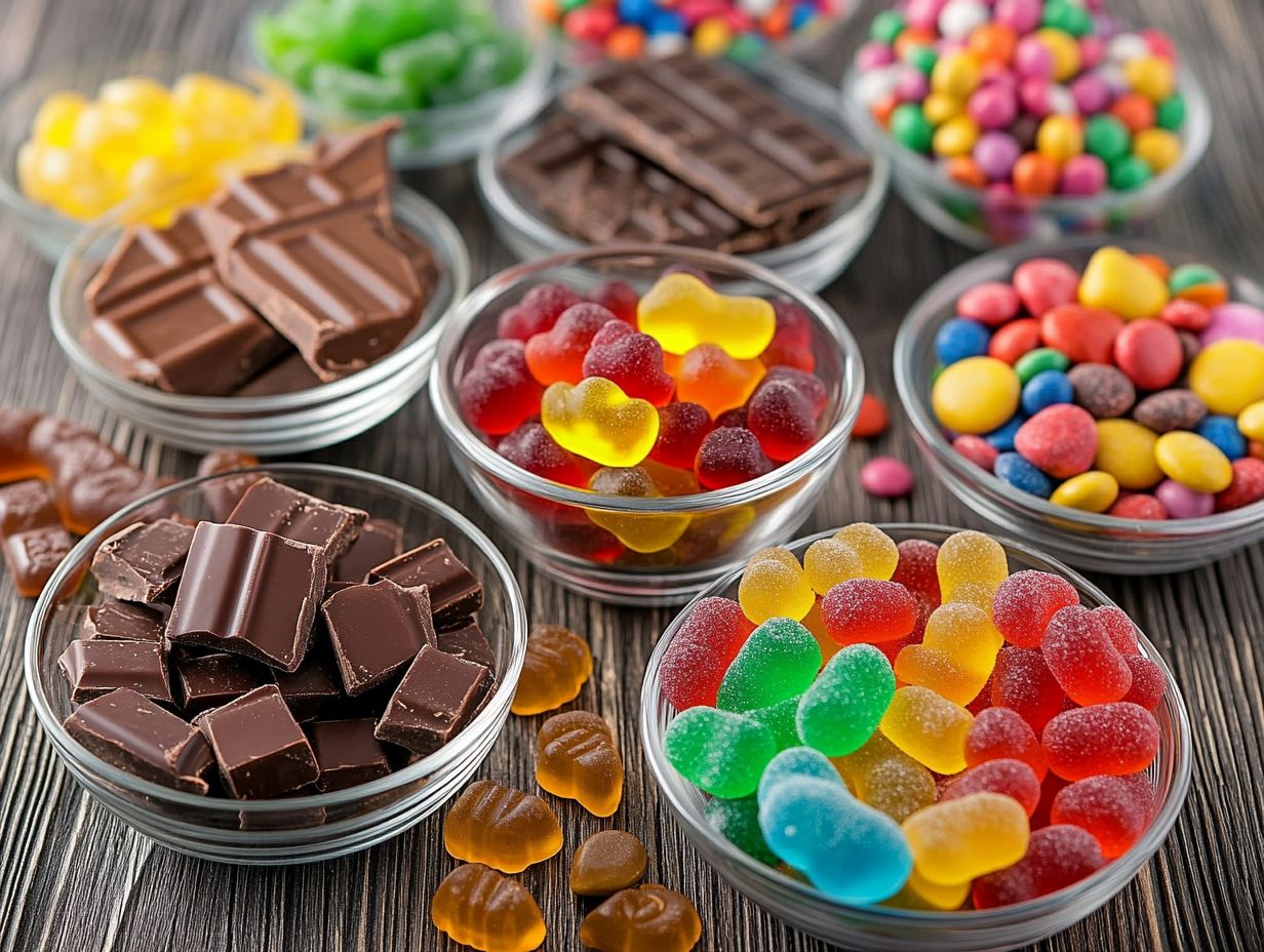 Image depicting frequently asked questions about gluten-free candy.