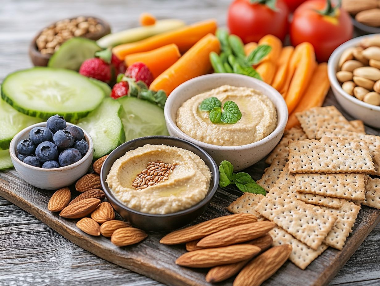 A selection of nuts and seeds as low-calorie gluten-free snacks