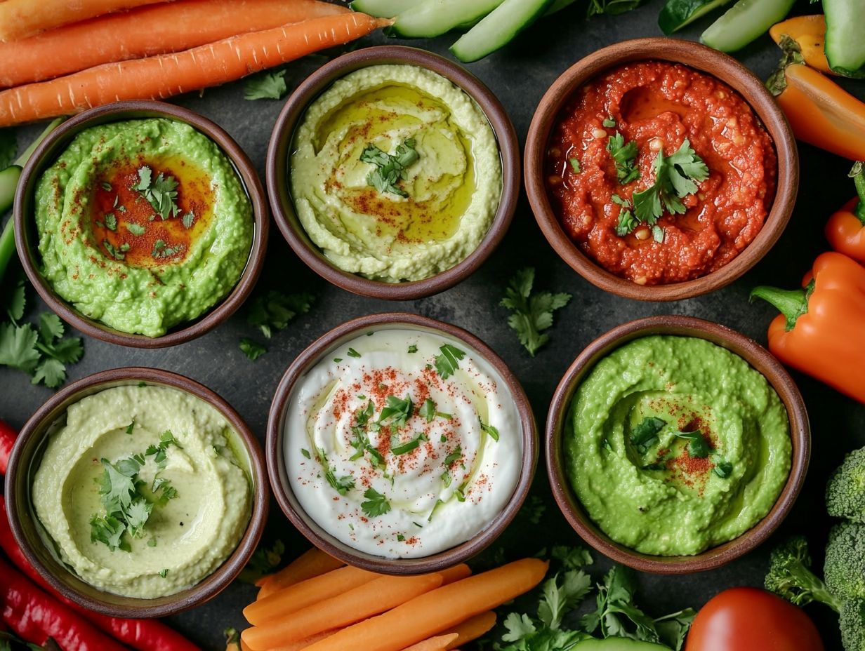 Image of low-calorie gluten-free dips and spreads