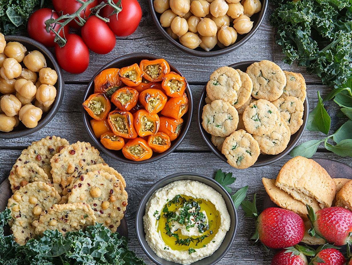 Gluten-free snacks on a kitchen counter to demonstrate prevention of cross-contamination